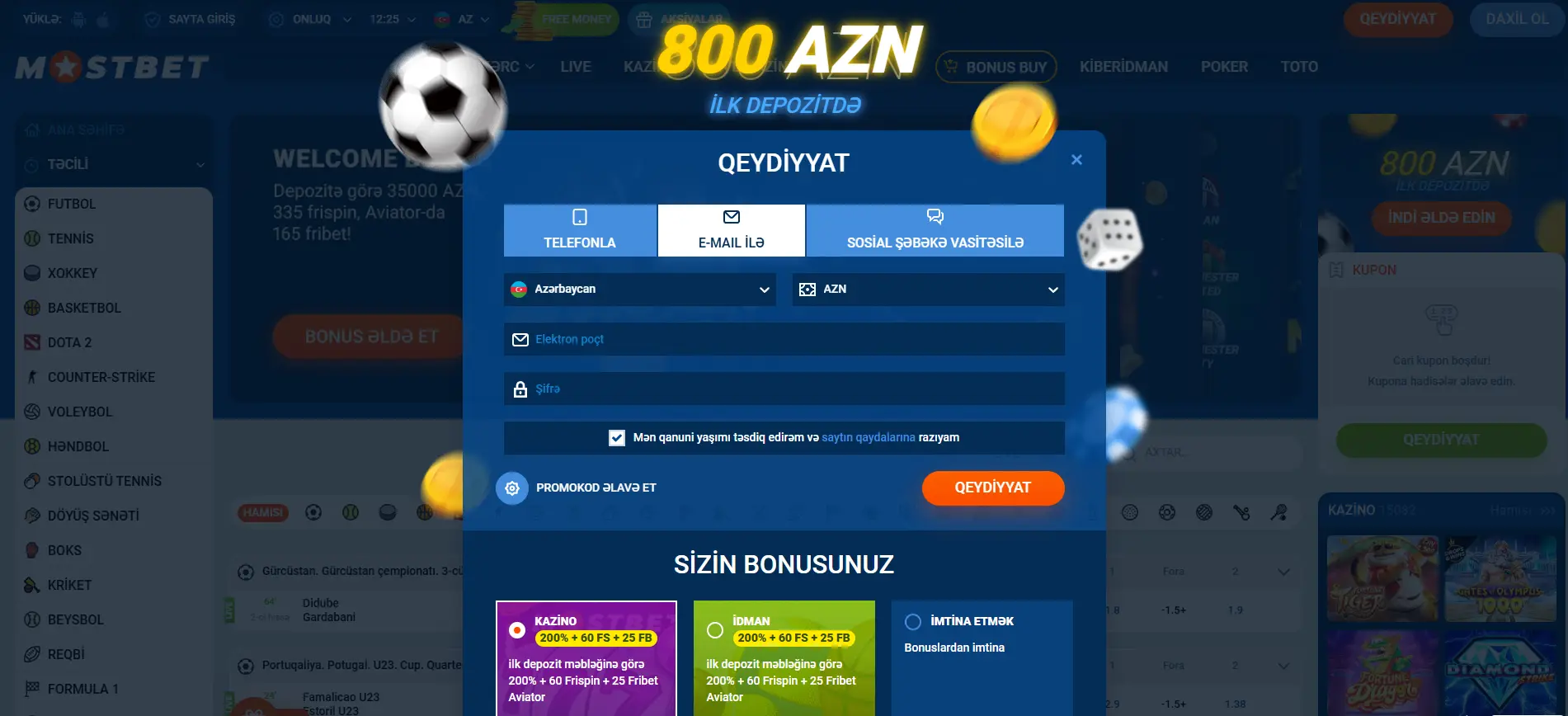 Mostbet AZ qeydiyyat və giriş – sadə və sürətli proses